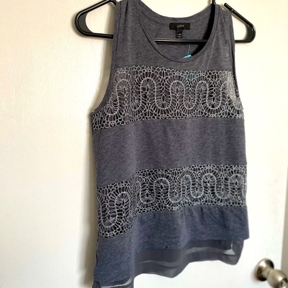 J. Crew Sleeveless Lace Top - Size XS - Picture 3 of 12